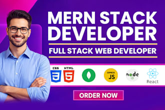 be mern stack developer as full stack web developer web app development