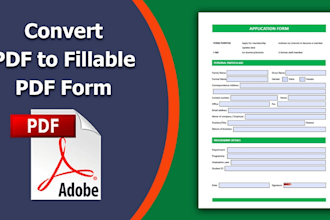 create a professional fillable PDF form