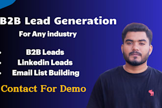 do b2b lead generation, linkedin leads and prospect email listing