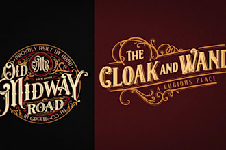 make a luxury vintage modern minimalist logo design
