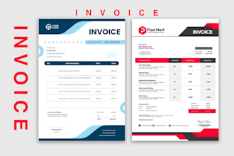 create professional invoice template, order form and quotation design