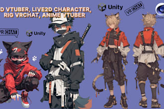 3d vtuber, vrm live2d character, mmd arkit avatar, anime vtuber, sfm dakimakura