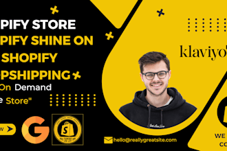 be your dropshipping store design, build shopify store and build shopify website