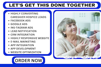 generate caregiver leads home care leads doctor leads hospice health care leads