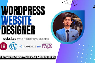 design premium wedding planner, portfolio and resume website