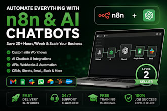 build n8n automation workflows and ai chatbots
