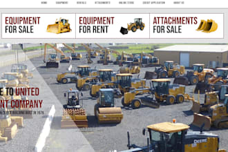 build heavy construction rental store heavy machinery equipment rental website