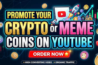 promote your crypto or meme promotion on youtube