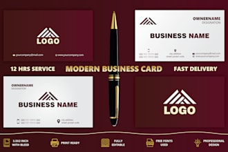 design a modern business card