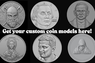 sculpt custom 3d coin 3d face coin bas relief 3d medallion and cnc relief cnc