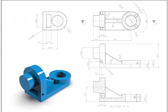 design detailed 2d drawings and 3d models using autocad