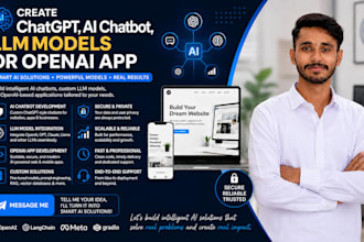 create chatgpt, ai chatbot, llm models or openai app