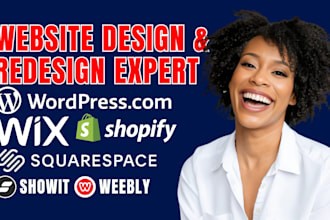 design wix wordpress squarespace showit weebly shopify store website re design