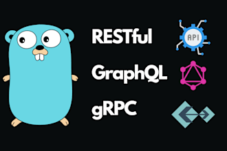 develop rest, graphql, and grpc apis in golang