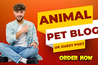 publish animal and pet blog article with UK guest post backlink