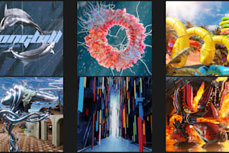 create a 3d album cover