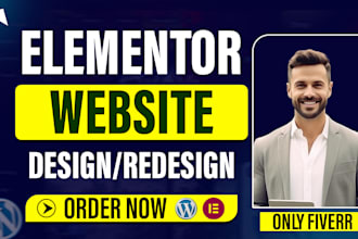 design, redesign wordpress website as an elementor pro expert