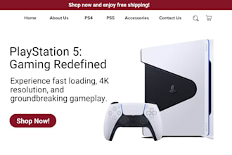 design playstation website xbox shopify website gaming console video game store