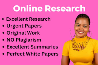 conduct urgent research and write professional analysis and white papers