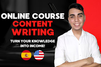 write profitable online course content today