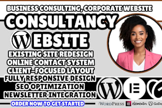consultancy company website, business consulting website, corporate website