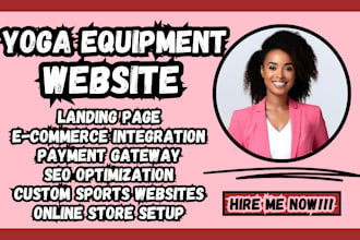 yoga equipment website fitness gear website yoga ecommerce website