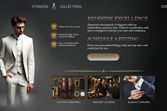 design a landing page for your business or product