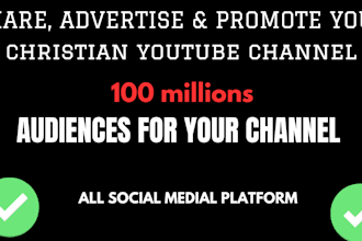 do organic youtube christian promotion, video marketing