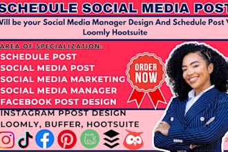 design schedule manage your social media post via loomly hootsuite and later