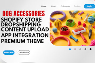 dog accessories shopify store dog food dog store dog website