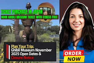 book ghibli museum tickets, nintendo museum ticket, park or japan online tickets