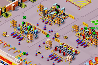 develop unity 3d multiplayer game, 2d idle tycoon simulation, puzzle games