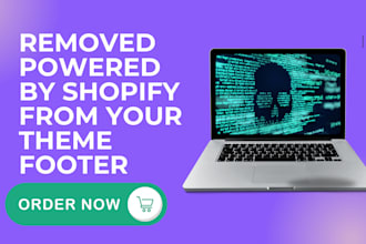 remove powered by shopify from your store footer and add a trusted badge logo