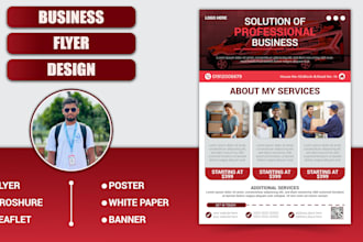do professional business marketing flyer design