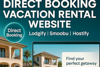 design direct booking website vacation rental website lodgify smoobu hostify
