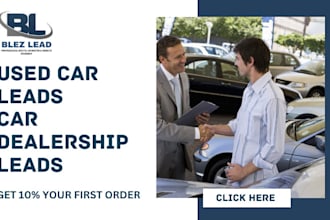 used car leads car rental car sales car dealership car buyer car detailing leads