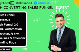 create high converting sales funnel using system io clickfunnel gohighlevel