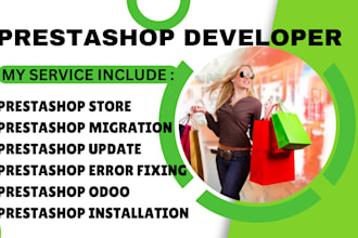 install, update, develop prestashop store, migration,  prestashop, fix error