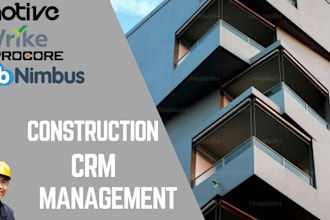 setup jobnimbus, motive contractor foreman housecall, procure, wrike, copper crm