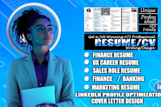 craft a standard resume for sales, finance, bdr, marketing sales, svp, vp, ceo