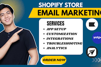 setup shopify email marketing klaviyo vitals yotpo omnisend seguno aftership