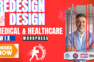 design medical website, healthcare website, doctor website, clinic website
