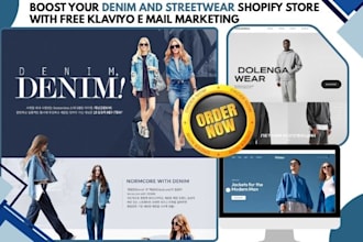 build denim shopify store streetwear clothing store fashion denim y2k website