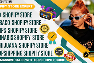 cannabis marijuana hemp tobbaco vegan cbd shopify dropshippping store redesign