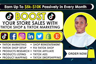 set up tiktok shop manager tik tok dropshipping marketing to boost shopify sales