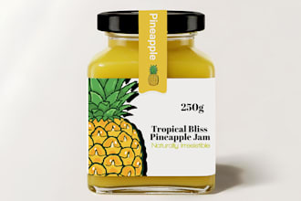 design professional food product label that sell