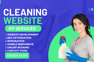 design cleaning website, cleaning service, house cleaning,  office cleaning,