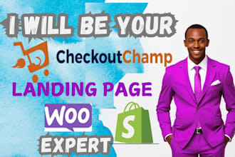 be your checkout champ expert, setup or clone checkout champ landing page