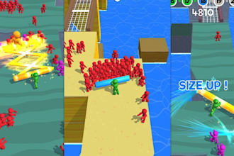 develop 3d hyper casual game, puzzle game, parkour game