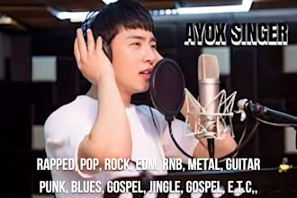 rap song writer male vocalist singer on pop edm rnb ghostwriter song rock metal